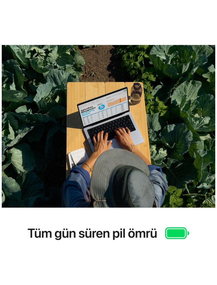 Apple MacBook Pro M4 16GB 512GB SSD macOS 14" Taşınabilir Bilgisayar Gümüş MW2W3TU/A