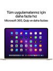 Apple MacBook Air M2 16GB 256GB SSD macOS 13" Taşınabilir Bilgisayar Yıldız Işığı MC7W4TU/A