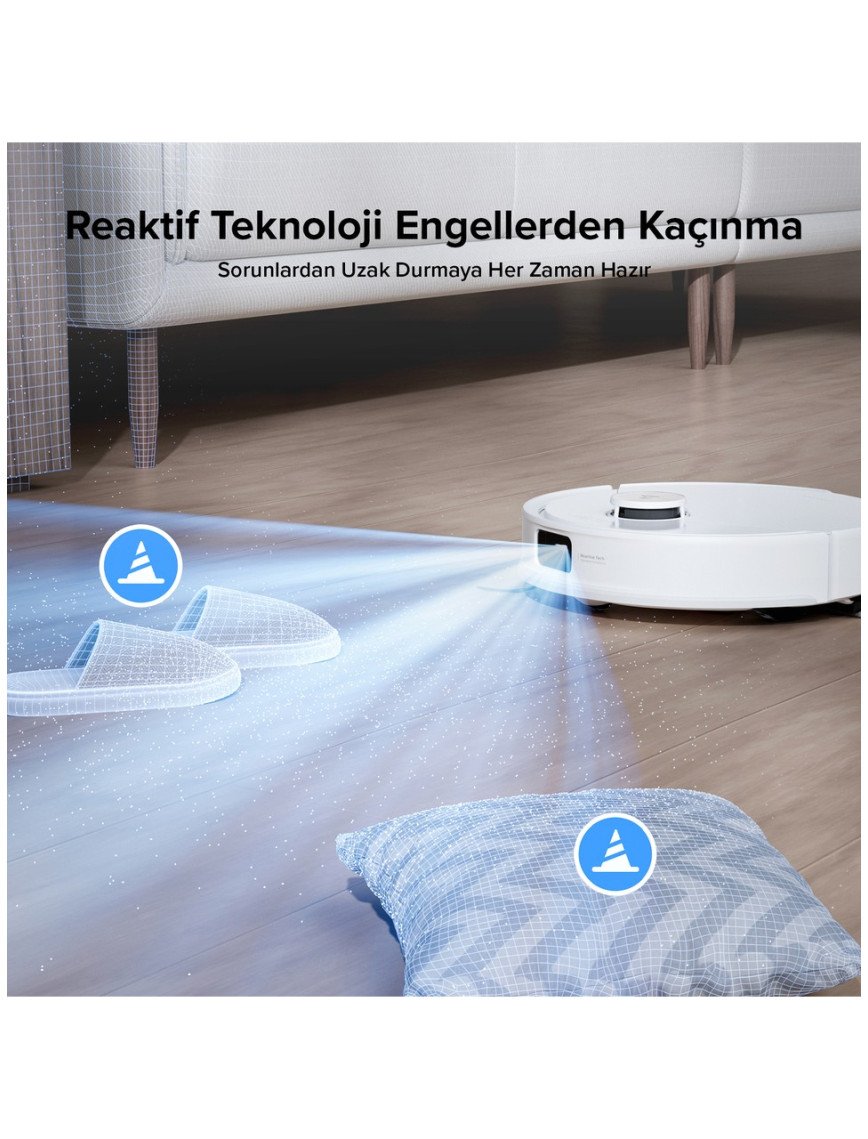 Roborock Q8 Max Pro Plus Akıllı Robot Süpürge Beyaz