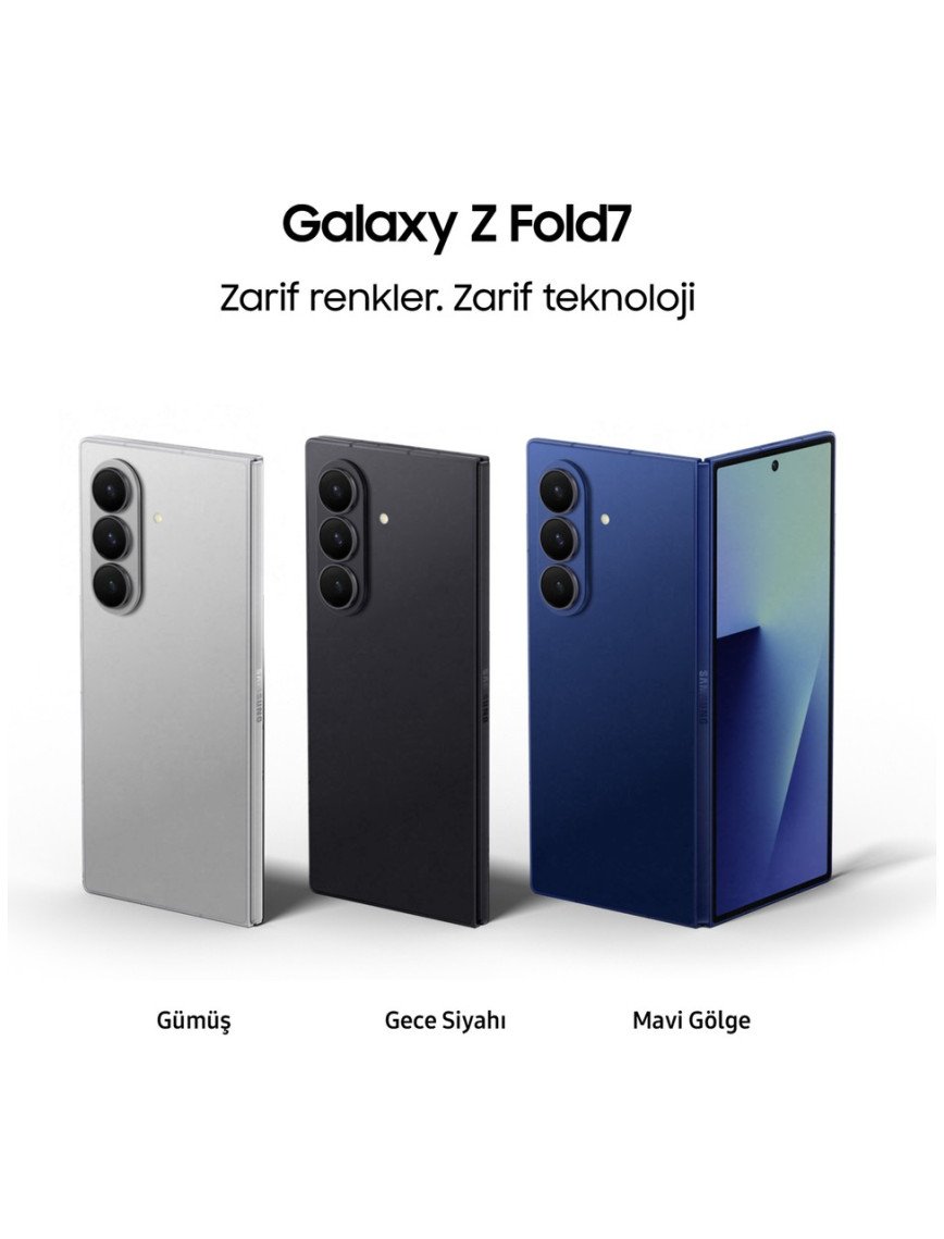 Samsung Galaxy Z Fold7 512 GB 12 GB Ram (Samsung Türkiye Garantili) Gümüş